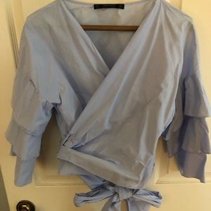 Wrap crop top